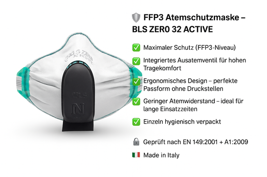 FFP3 Maske BLS ZER0 32 ACTIVE